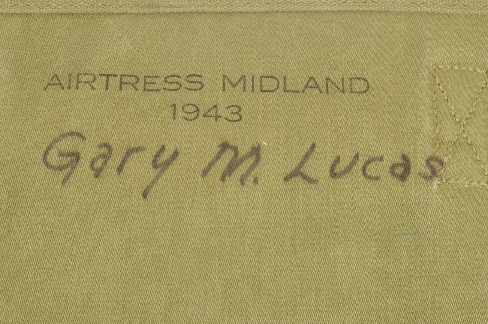 Musette M36 caoutchoutée AIRTRESS MIDLAND 1943 / Nominative