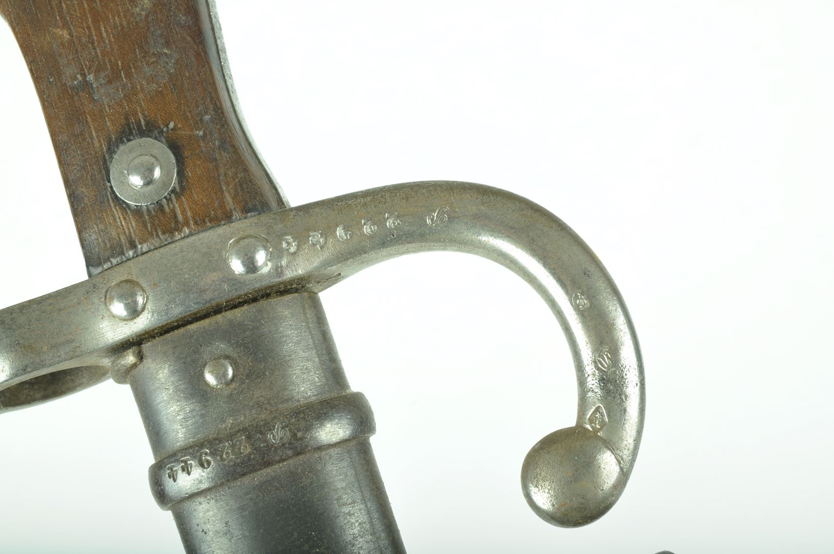 Baïonnette 1874 datée 1879 avec son gousset riveté