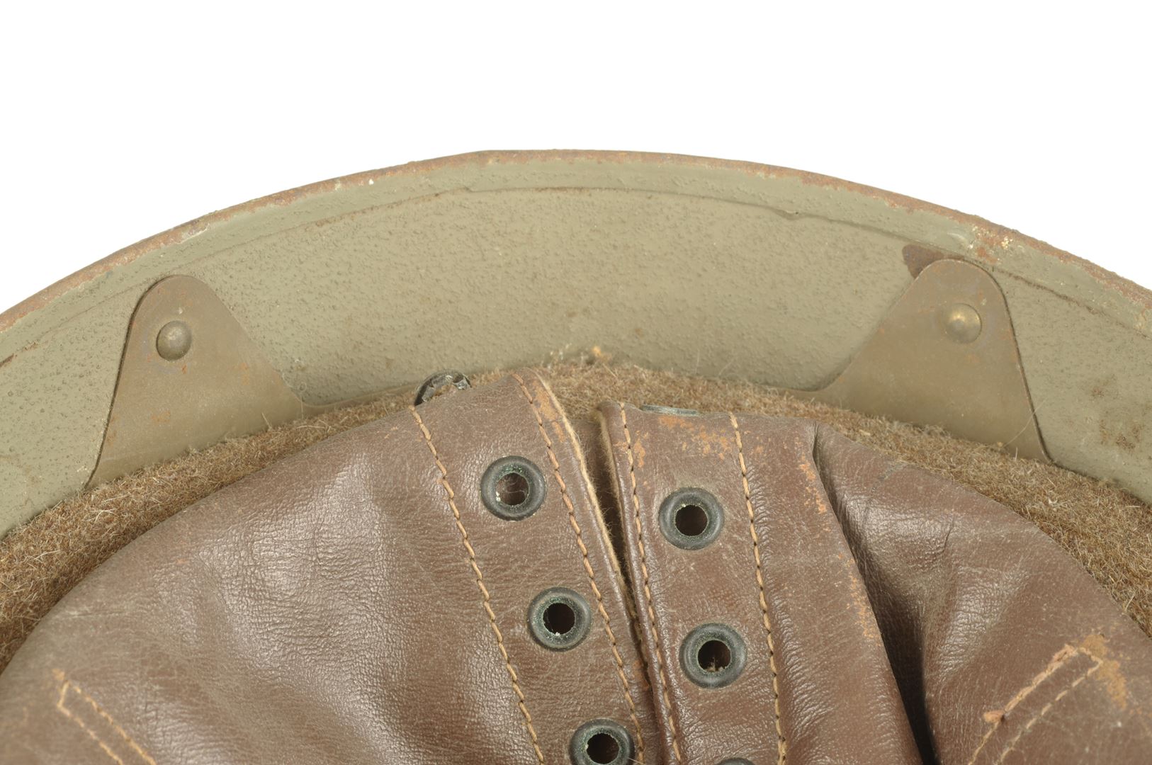 Casque de motocycliste Britannique / Dispatch Rider  daté 1943