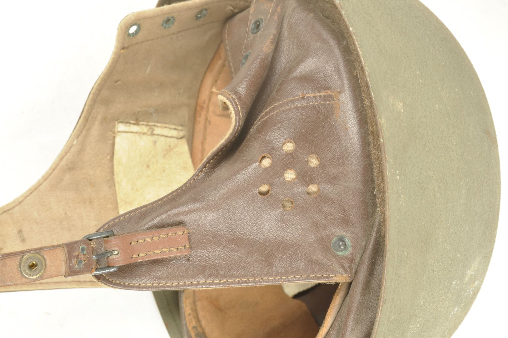 Casque de motocycliste Britannique / Dispatch Rider  daté 1943