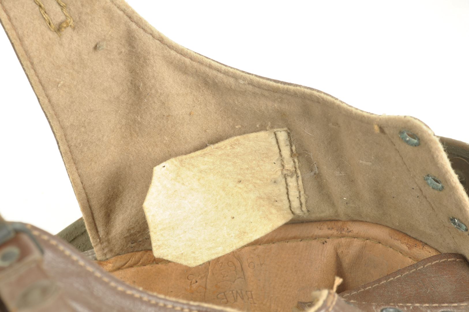 Casque de motocycliste Britannique / Dispatch Rider  daté 1943