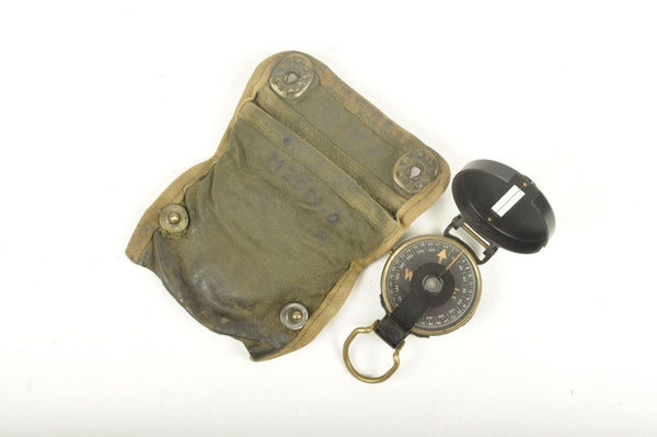 Boussole de marche "Terrain" W & L.E GURLEY TROY N.Y USA. avec pochette imprégnée