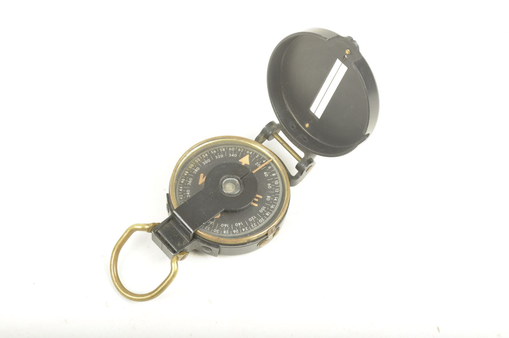 Boussole de marche "Terrain" W & L.E GURLEY TROY N.Y USA. avec pochette imprégnée