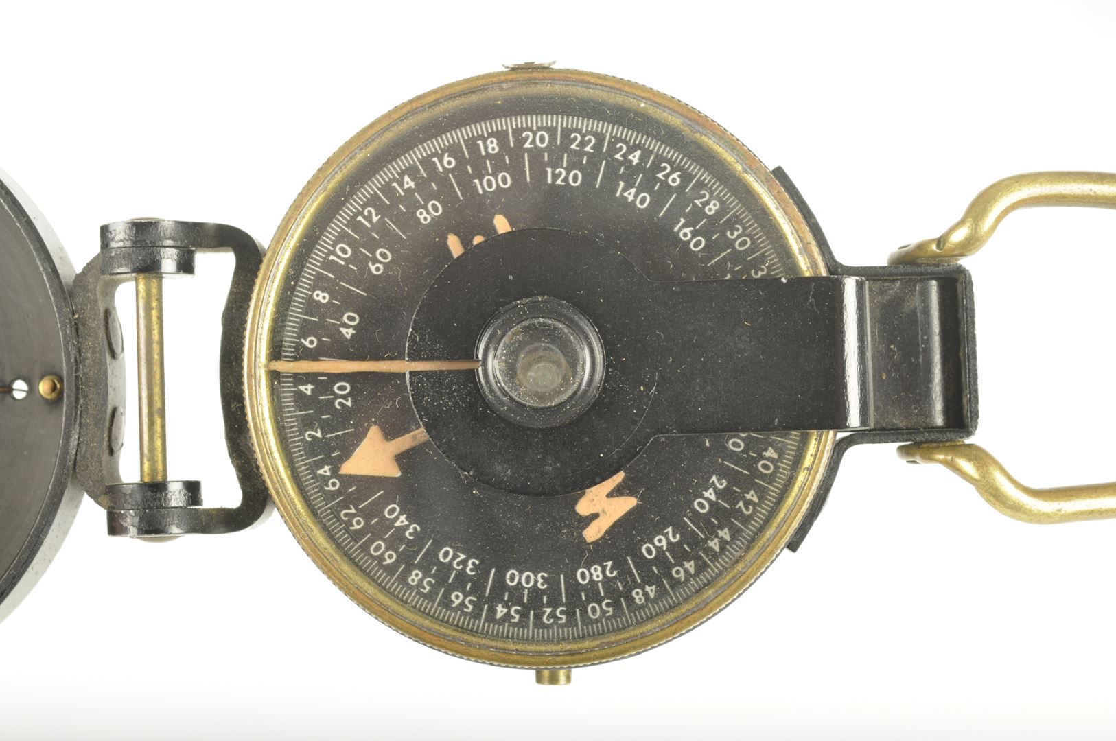 Boussole de marche "Terrain" W & L.E GURLEY TROY N.Y USA. avec pochette imprégnée