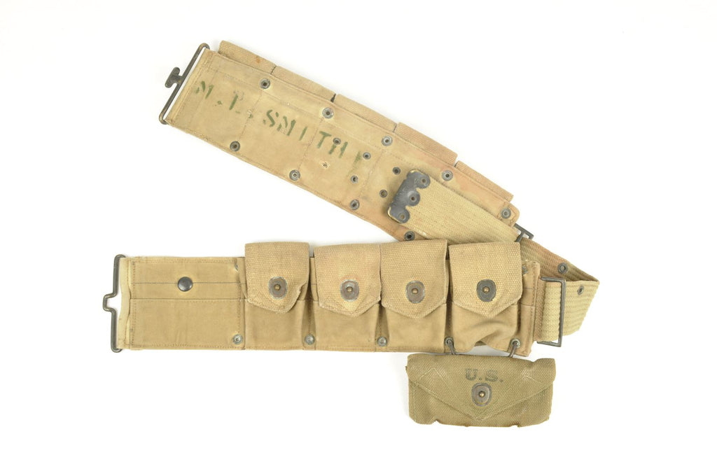 Ensemble ceinturon M1910 / pochette à pansement Nominatif