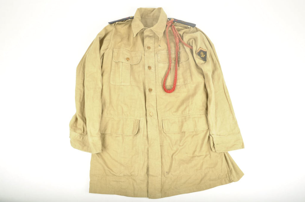 Vareuse tropicale "Bush Jacket" en Aertex datée 1943 / 43 RIC