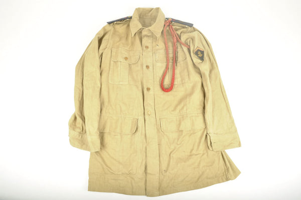 Vareuse tropicale "Bush Jacket" en Aertex datée 1943 / 43 RIC