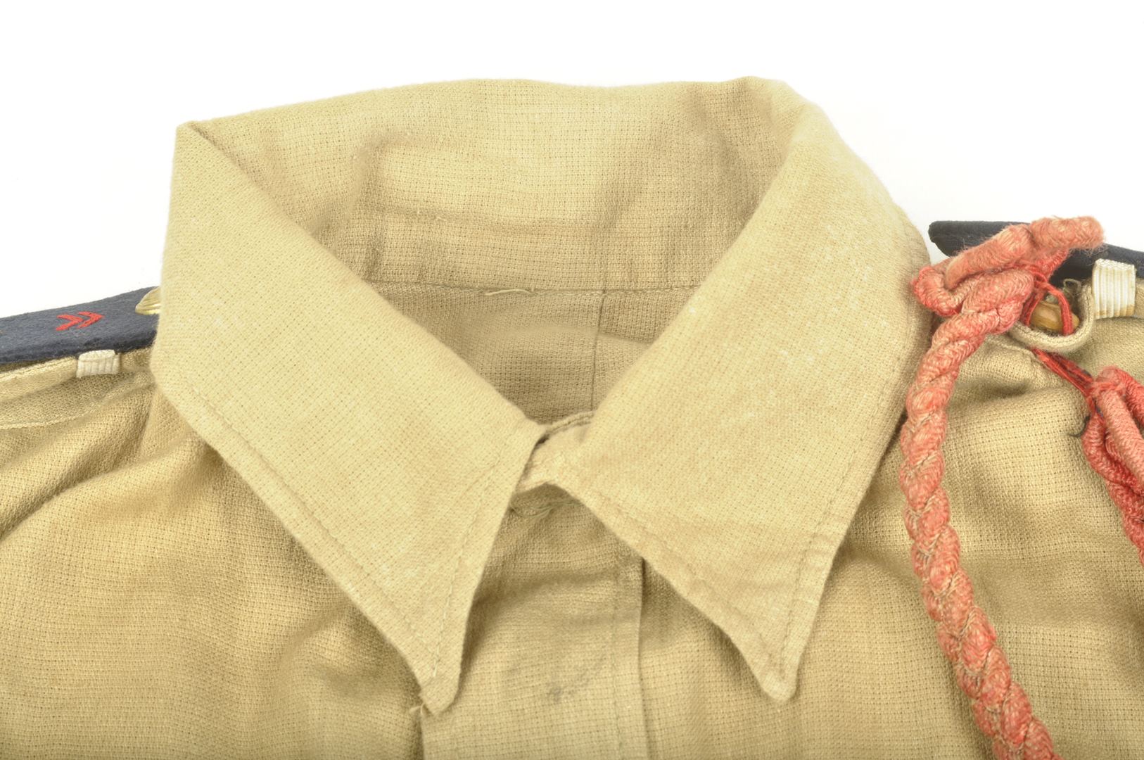 Vareuse tropicale "Bush Jacket" en Aertex datée 1943 / 43 RIC