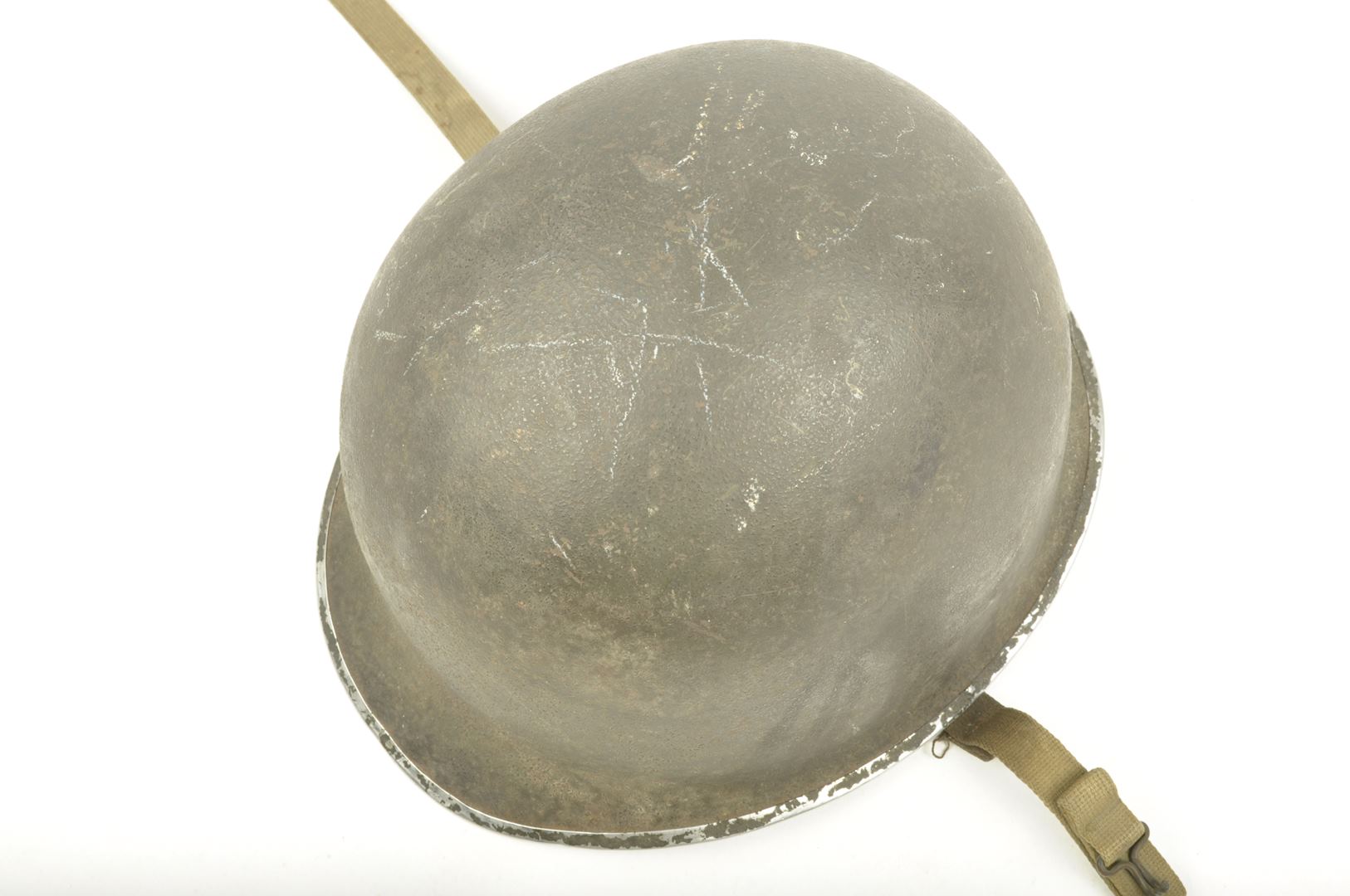 Casque US M1 pattes fixes Nominatif et son sous casque Firestone / Offemont