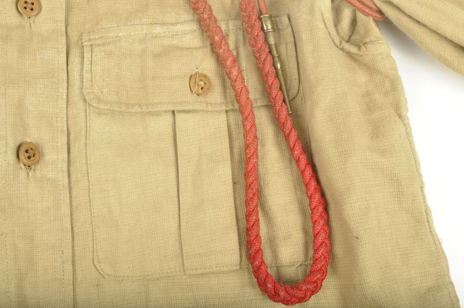 Vareuse tropicale "Bush Jacket" en Aertex datée 1943 / 43 RIC
