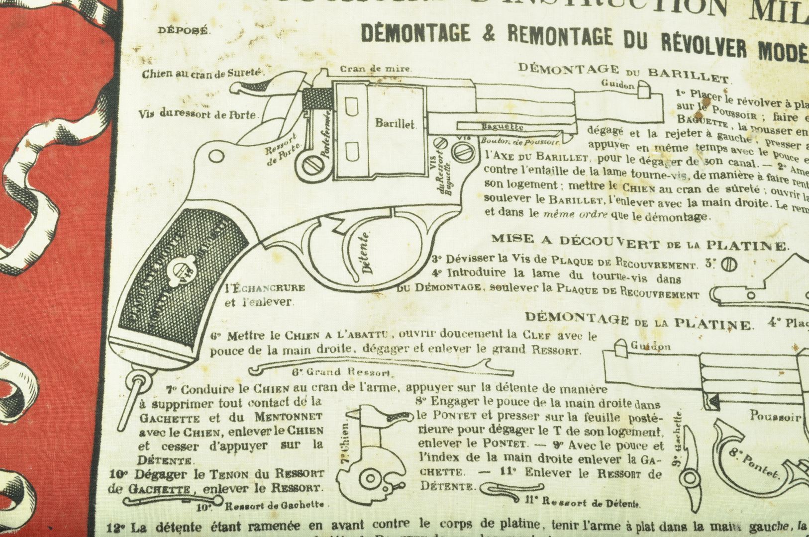 Mouchoir d'instruction n° 1 / Revolver 1873