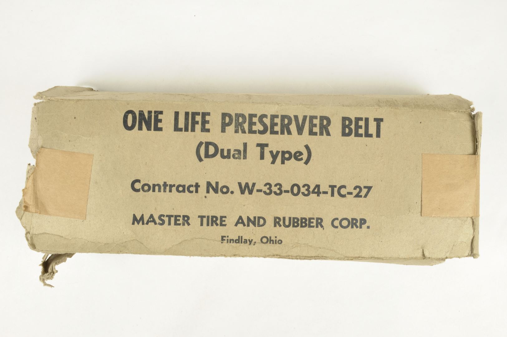 Ceinture bouée de Débarquement M1926 avec son carton d'origine