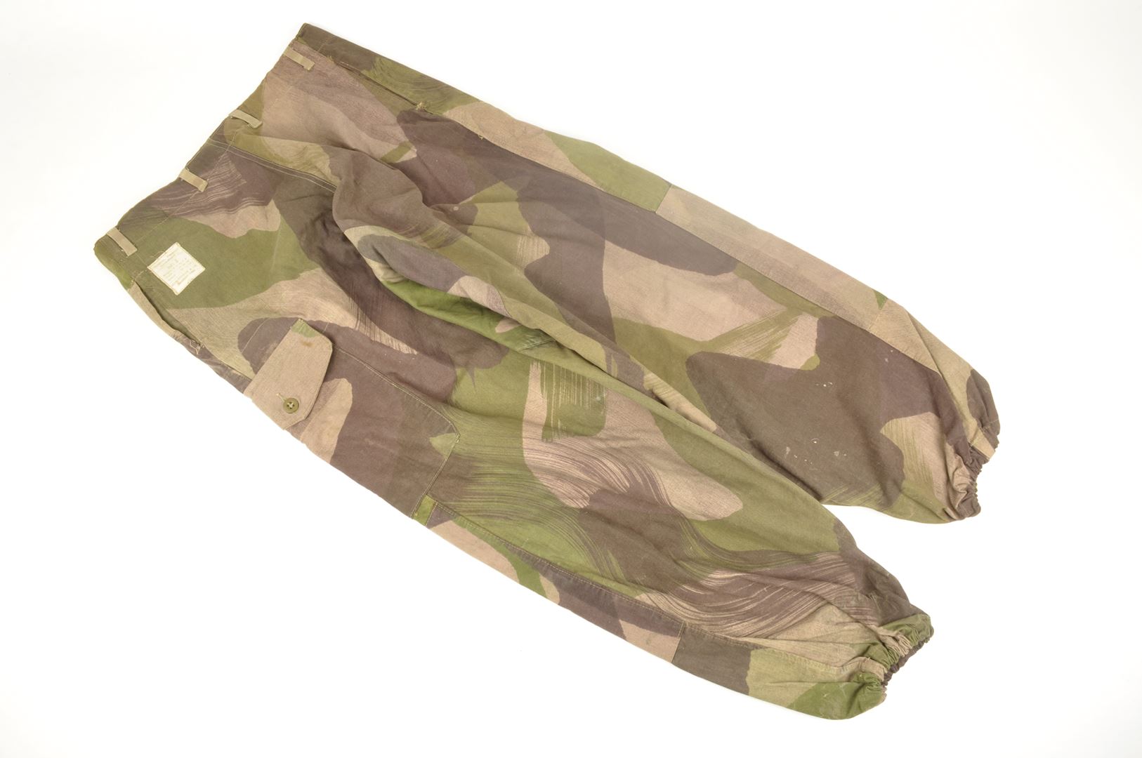Pantalon camouflé Anglais Windproof daté 1943 modifié Extrême Orient