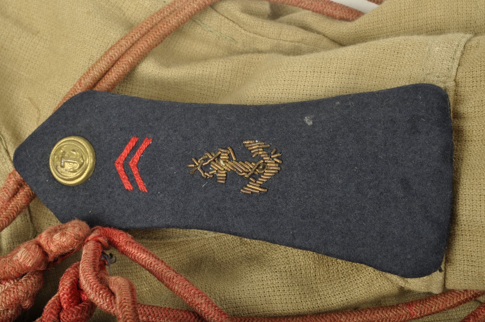 Vareuse tropicale "Bush Jacket" en Aertex datée 1943 / 43 RIC