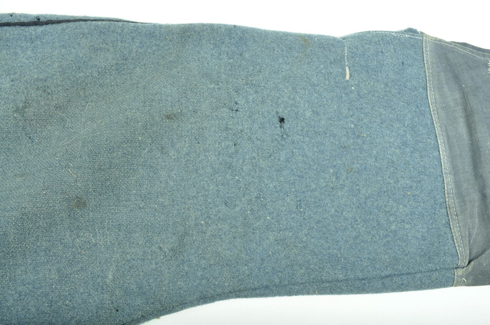 Culotte troupe en drap bleu horizon datée 1918