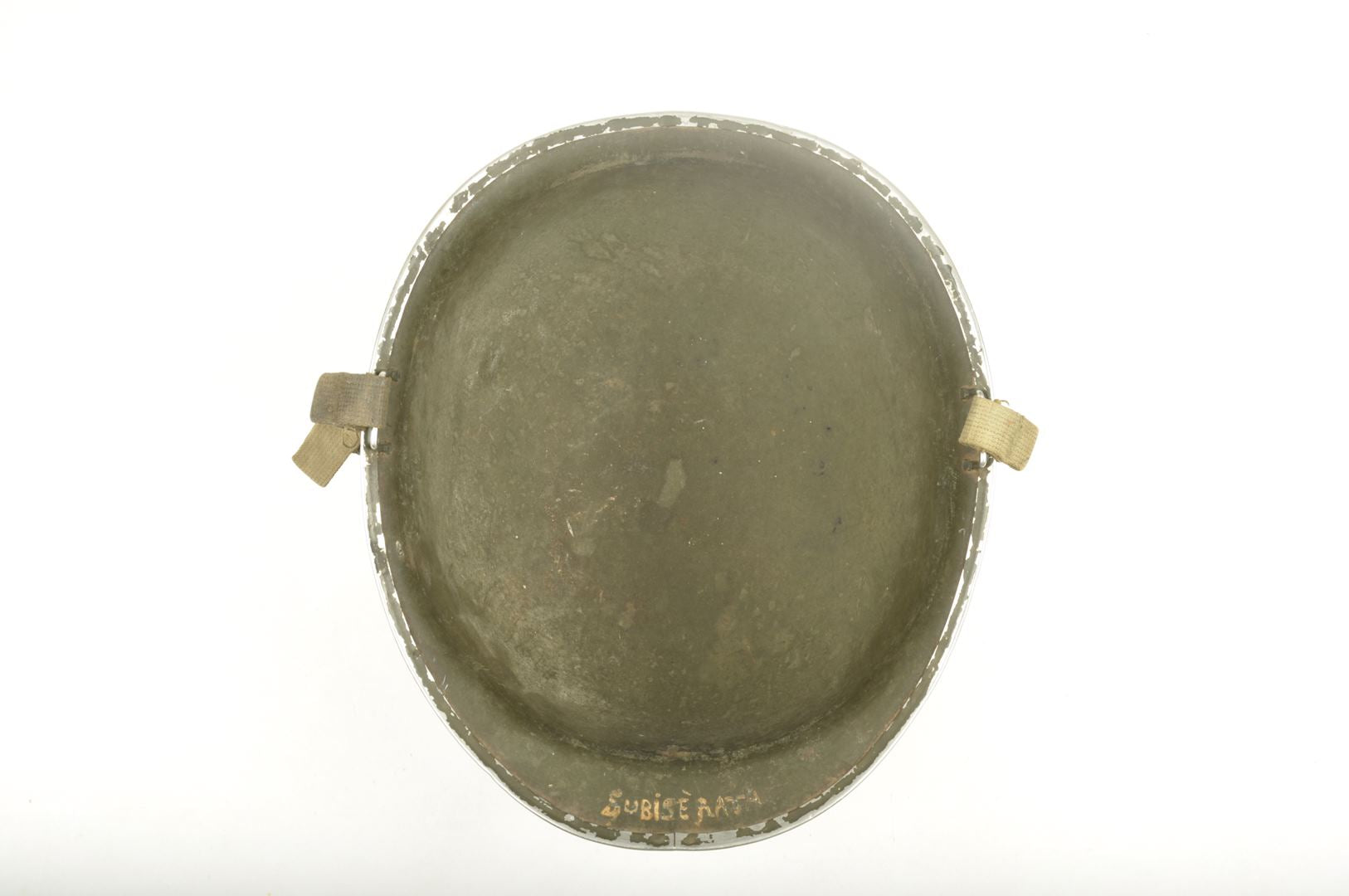 Casque US M1 pattes fixes Nominatif et son sous casque Firestone / Offemont