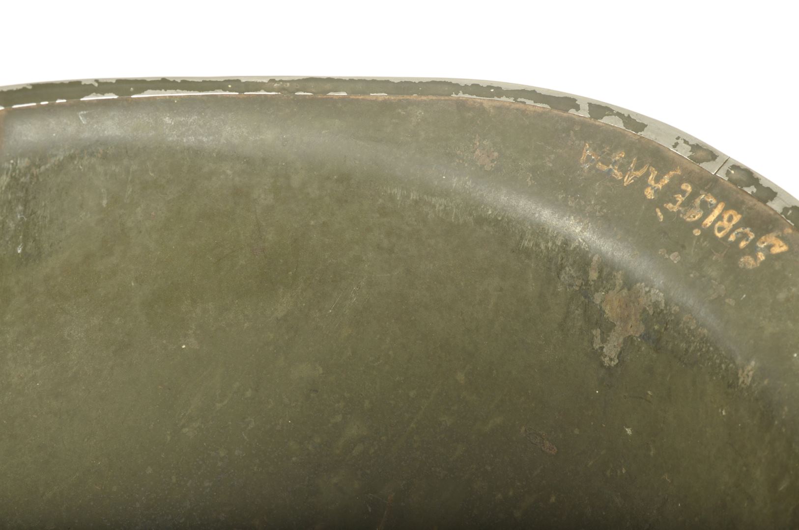 Casque US M1 pattes fixes Nominatif et son sous casque Firestone / Offemont