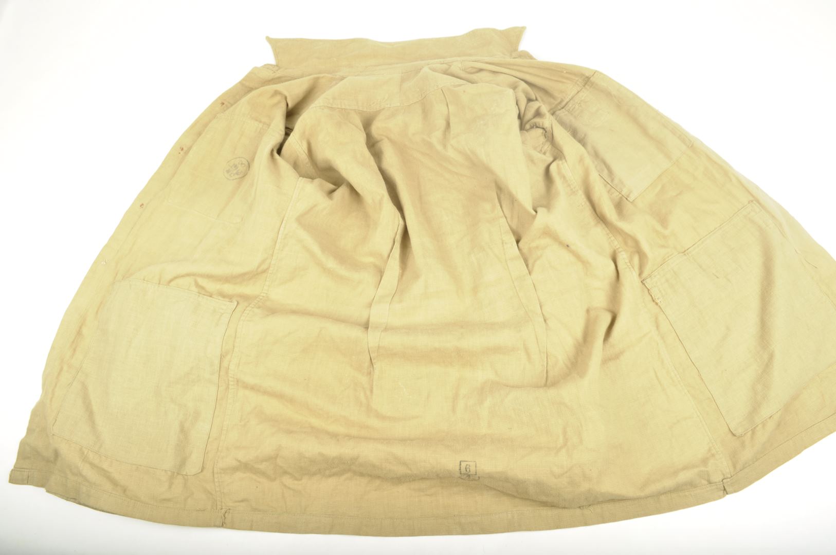 Vareuse tropicale "Bush Jacket" en Aertex datée 1943 / 43 RIC