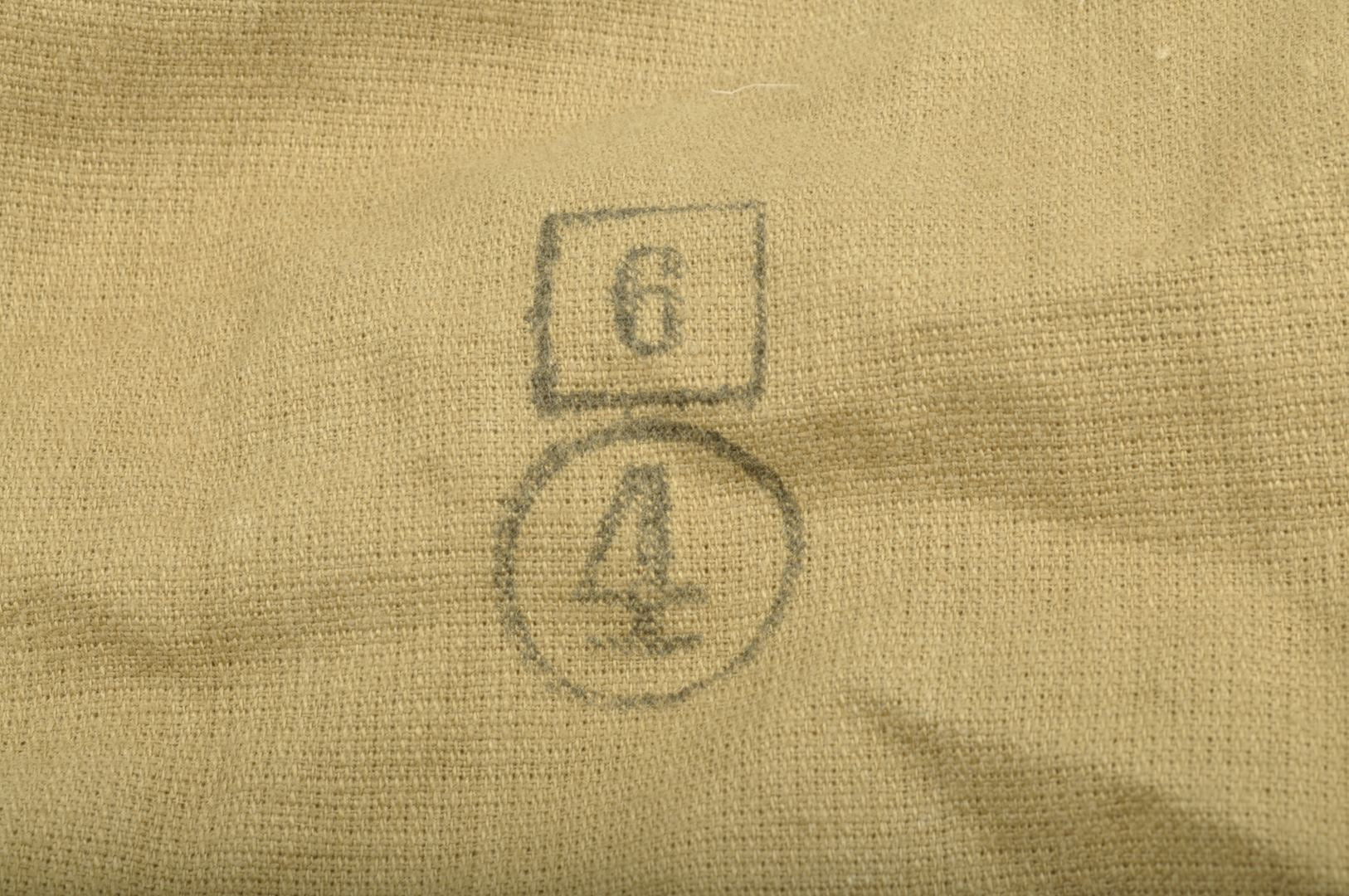Vareuse tropicale "Bush Jacket" en Aertex datée 1943 / 43 RIC