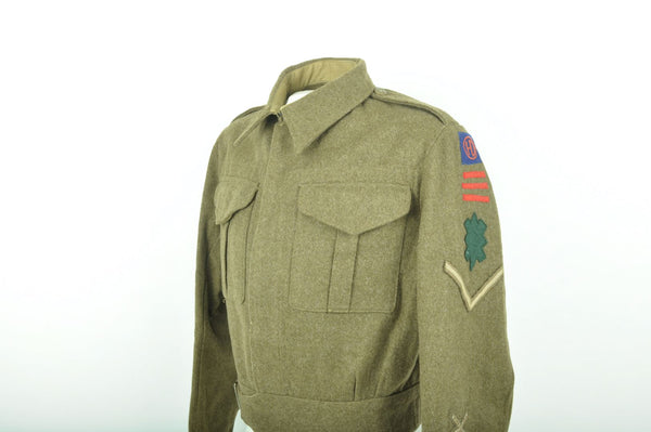 Blouson Battle Dress daté 1942 de la  51° division d'infanterie / Highland