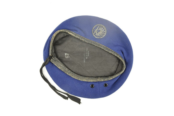 Béret bleu Roy Réglementaire en 3 parties / Parachutistes métropolitains