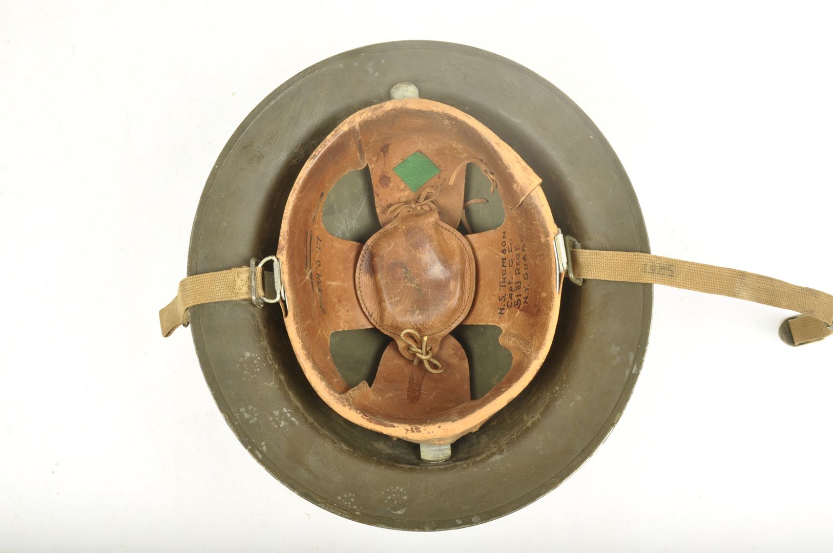 Casque US 17 A1 101st cavalry regiment / Nominatif et identifié