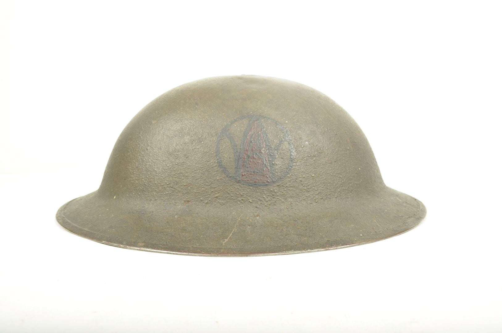 Casque US 17 / double insignes 89th Division Artillery Headquarters
