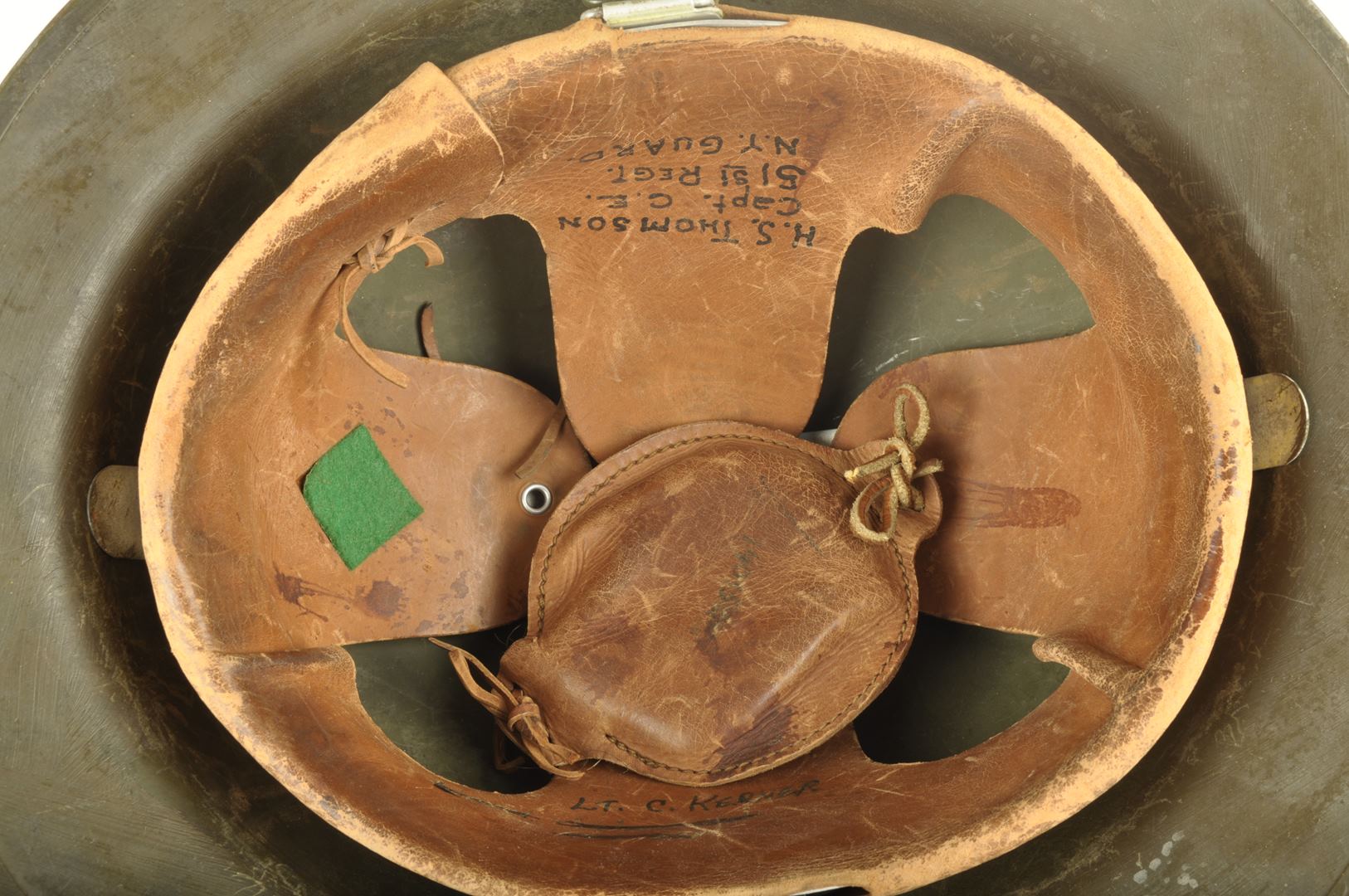 Casque US 17 A1 101st cavalry regiment / Nominatif et identifié
