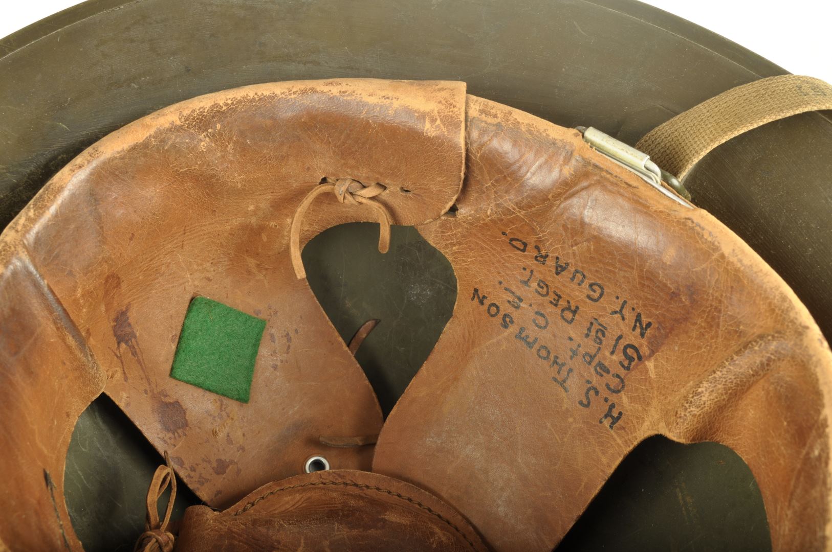 Casque US 17 A1 101st cavalry regiment / Nominatif et identifié