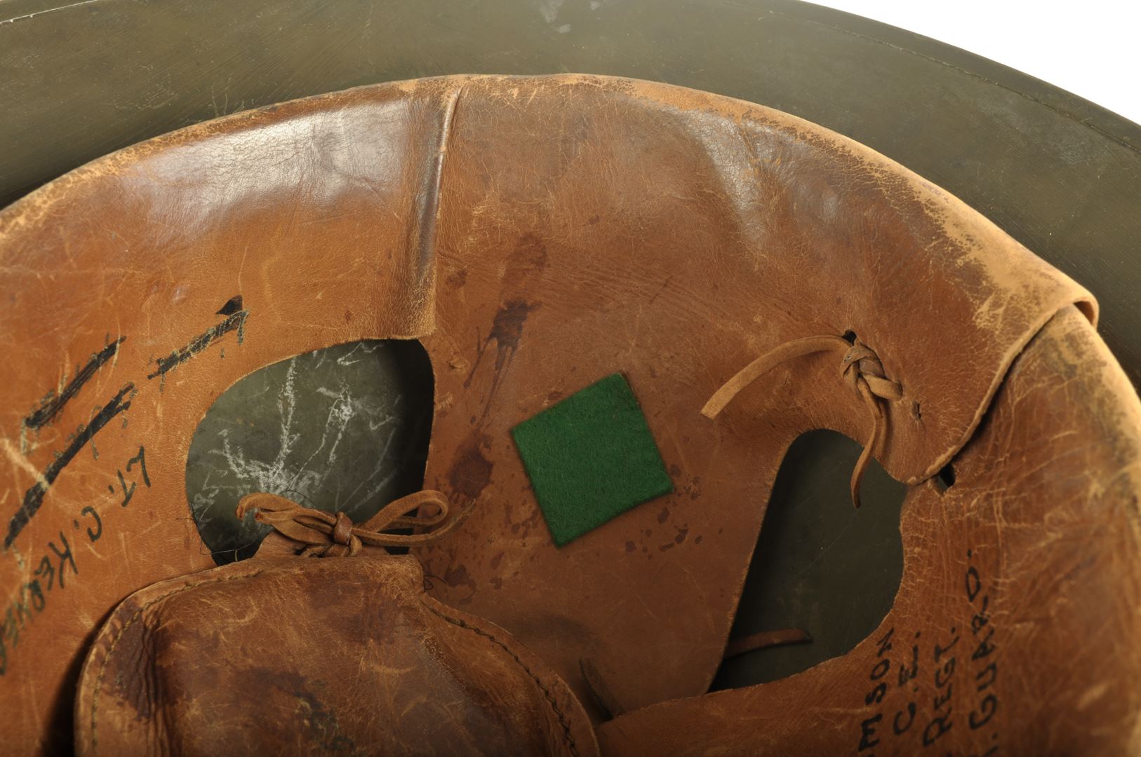 Casque US 17 A1 101st cavalry regiment / Nominatif et identifié