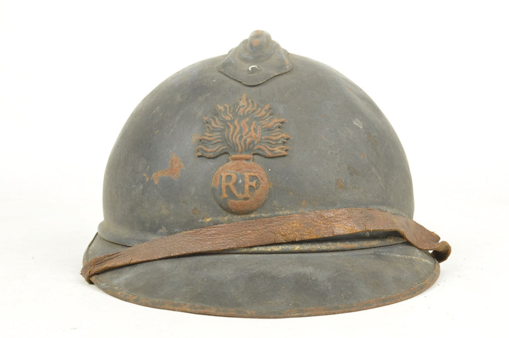 Casque Adrian d'Infanterie modèle 1915 sorti de grenier / Nominatif