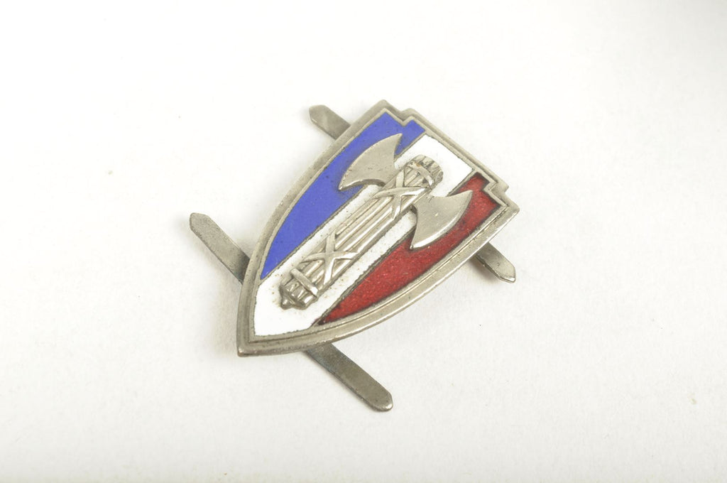 Police & gendarmerie - Insigne de képi ou casquette début XXe Police