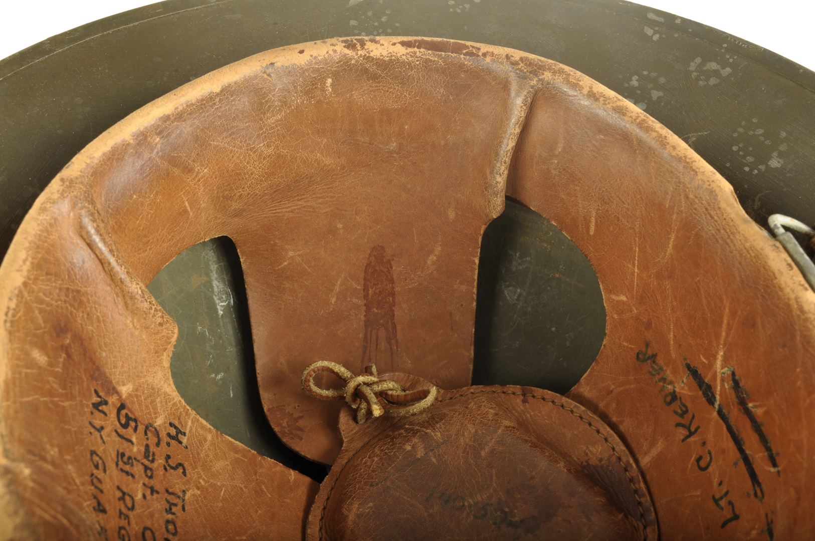 Casque US 17 A1 101st cavalry regiment / Nominatif et identifié