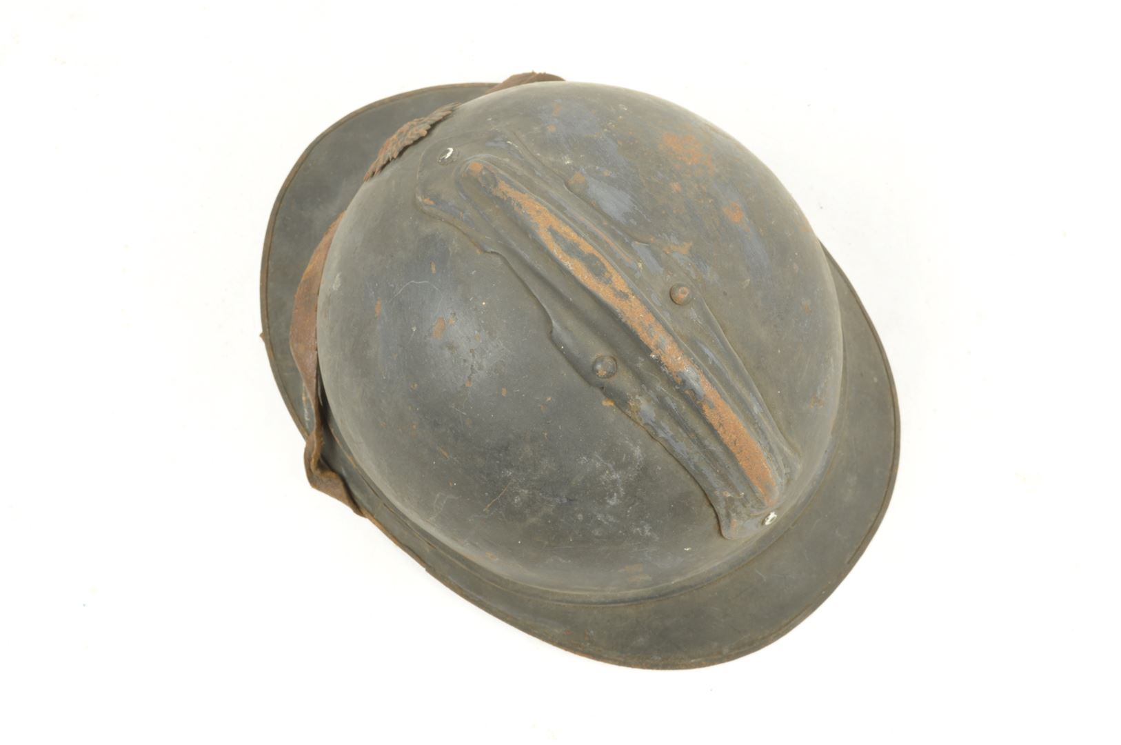 Casque Adrian d'Infanterie modèle 1915 sorti de grenier / Nominatif