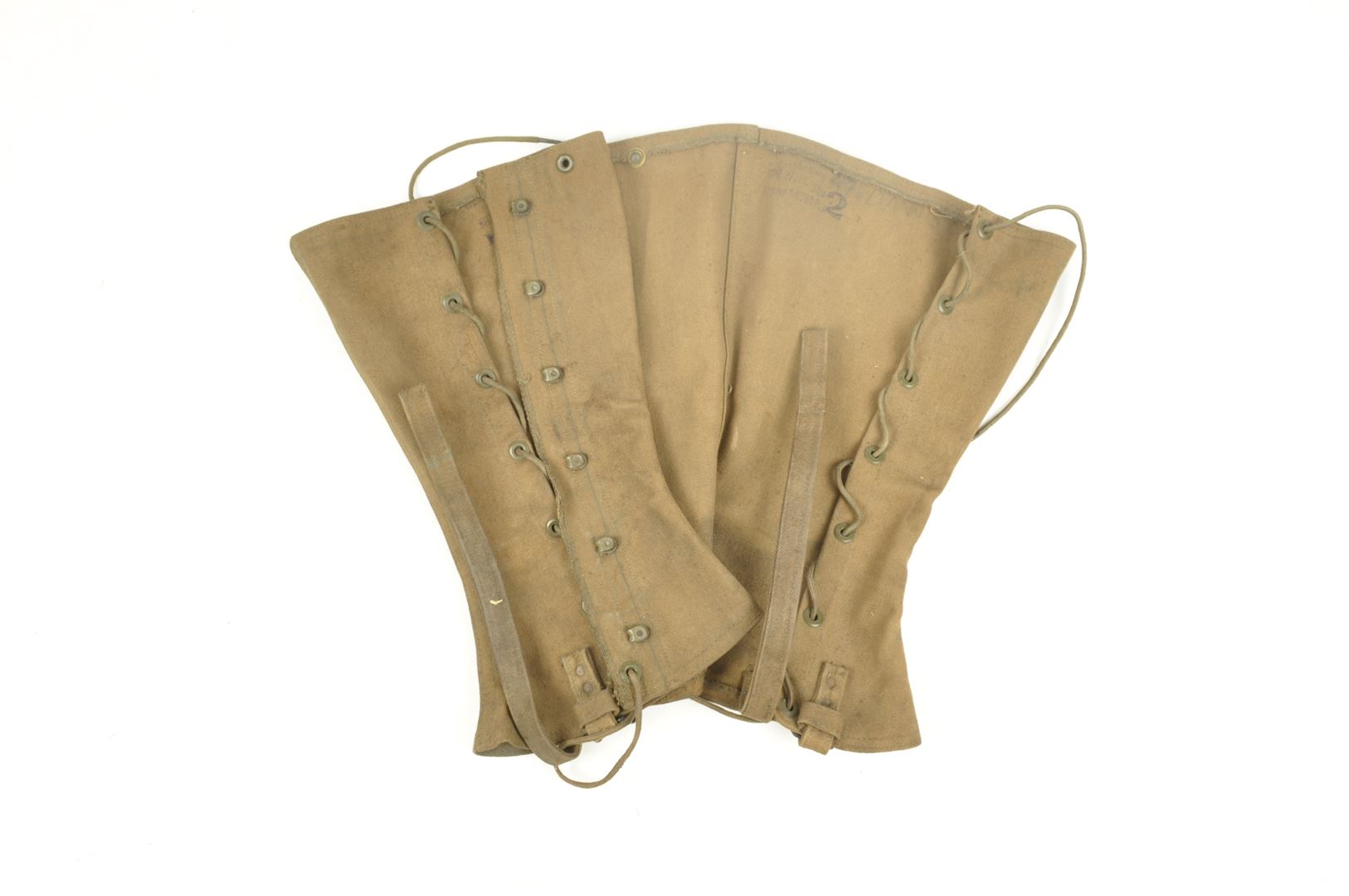 Guêtres Américaines datées 1918 /identifiées 12th Field Artillery Regiment 2nd Infantry Division