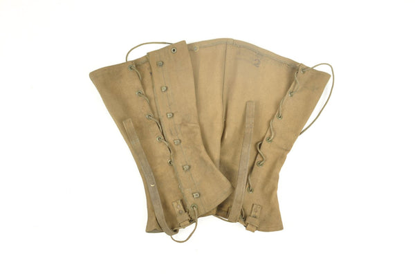 Guêtres Américaines datées 1918 /identifiées 12th Field Artillery Regiment 2nd Infantry Division