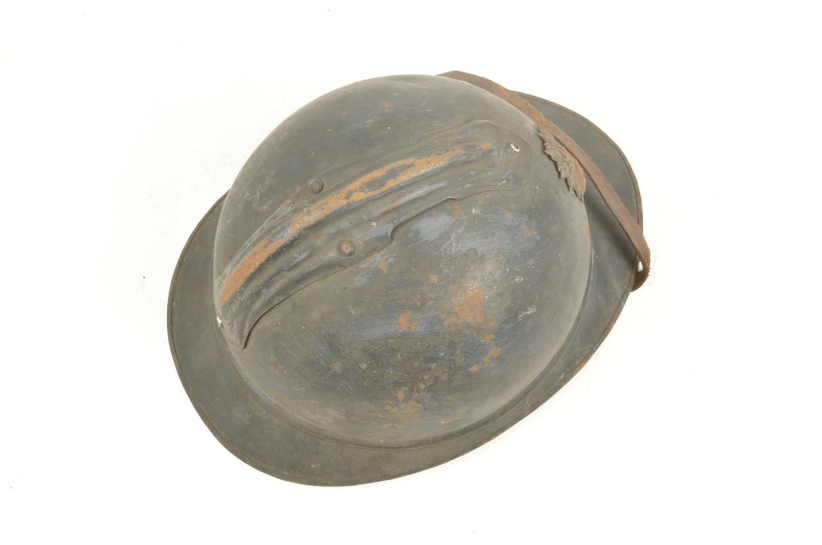 Casque Adrian d'Infanterie modèle 1915 sorti de grenier / Nominatif