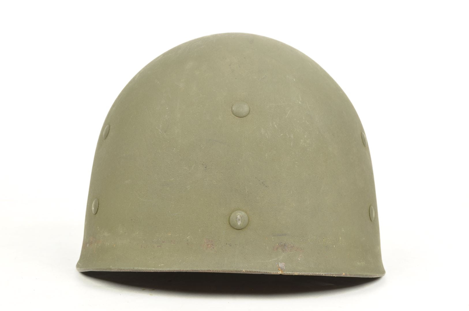 Casque US M1 impacté et son sous casque FIRESTONE nominatif / ARDENNES