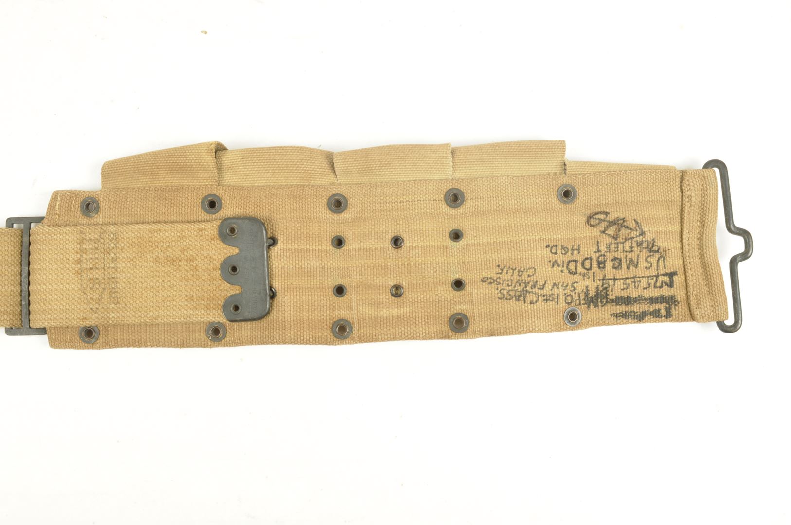 Ceinturon MILLS 1918 identifié / USMC 3rd Division 1942