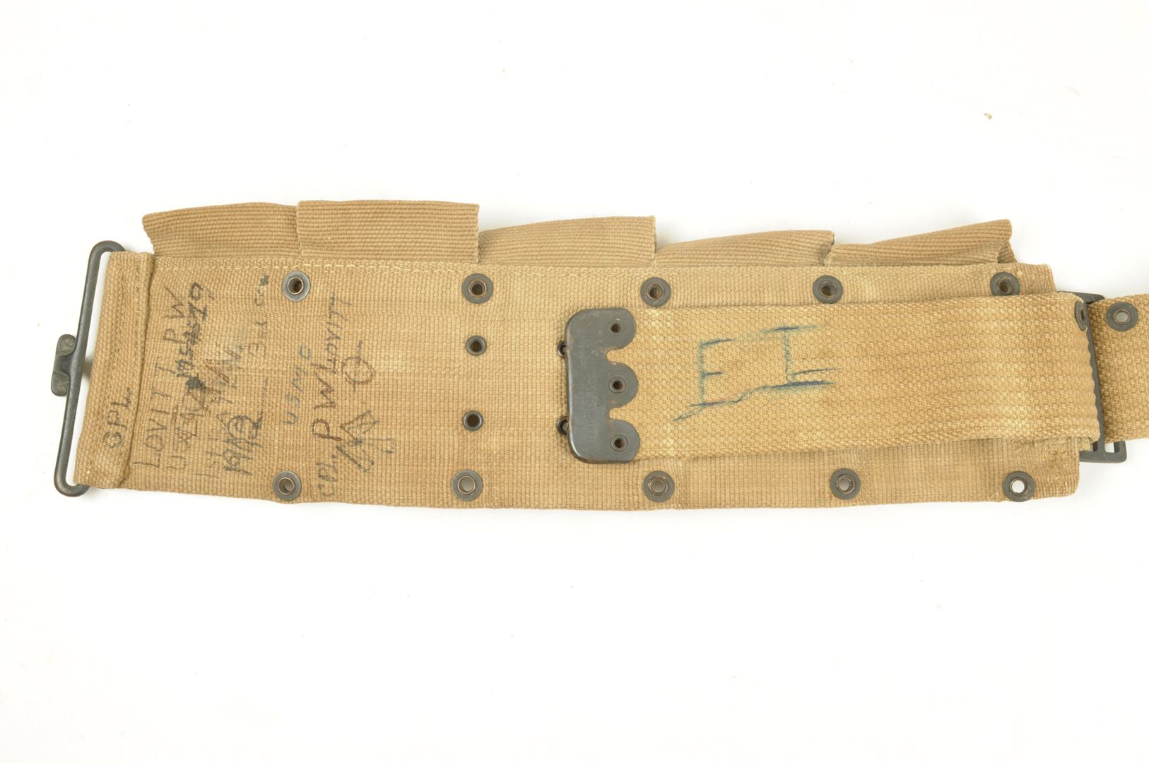 Ceinturon MILLS 1918 identifié / USMC 3rd Division 1942