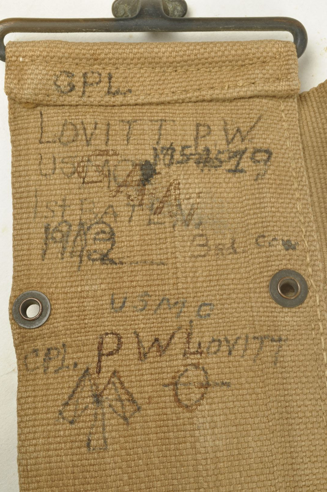 Ceinturon MILLS 1918 identifié / USMC 3rd Division 1942