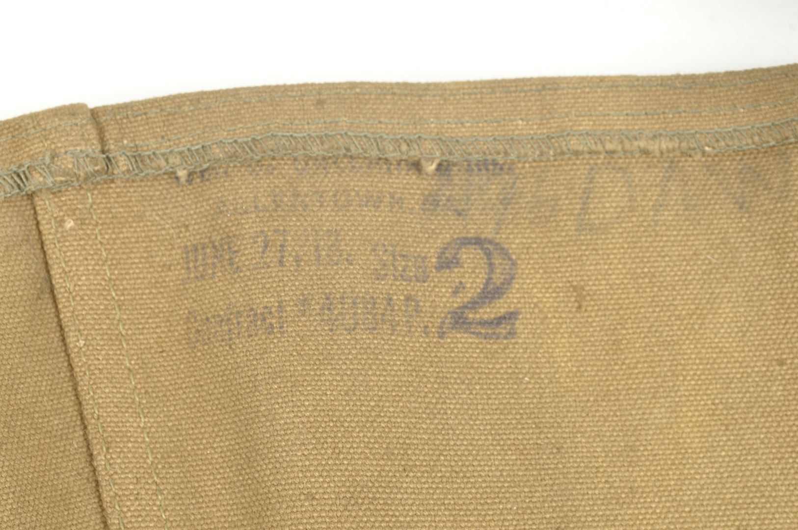 Guêtres Américaines datées 1918 /identifiées 12th Field Artillery Regiment 2nd Infantry Division