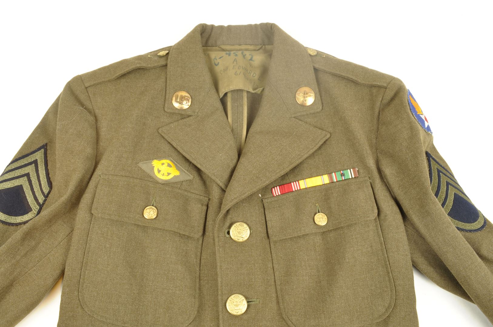 Vareuse US AIR FORCE Nominatif / Identifiée 375th Service Squadron