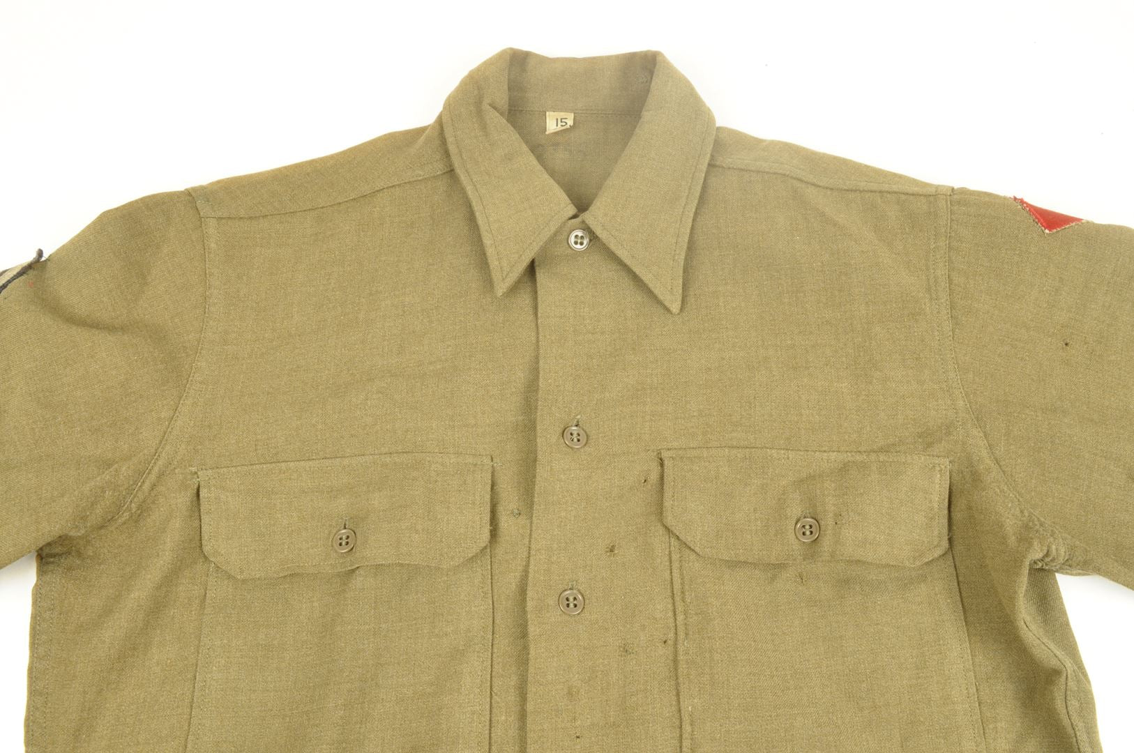 Chemise "moutarde" 103rd & 45th Infantry Division / identifiée Vosges