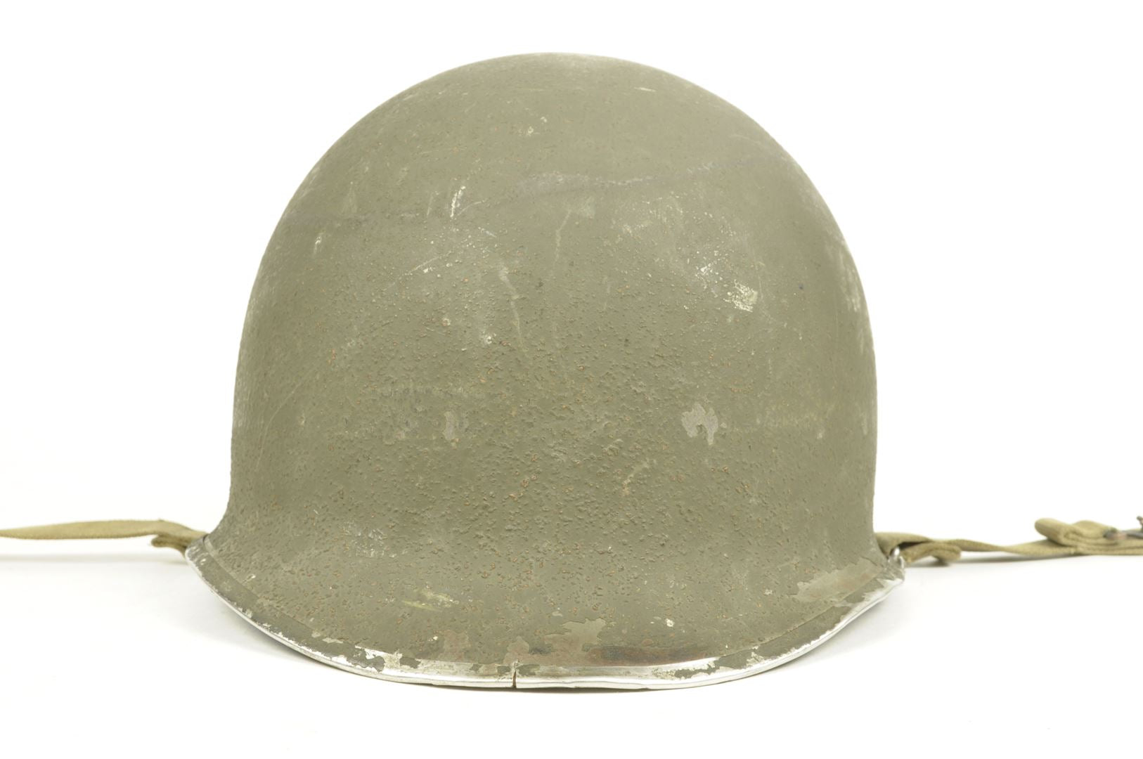 Casque US M1 impacté et son sous casque FIRESTONE nominatif / ARDENNES
