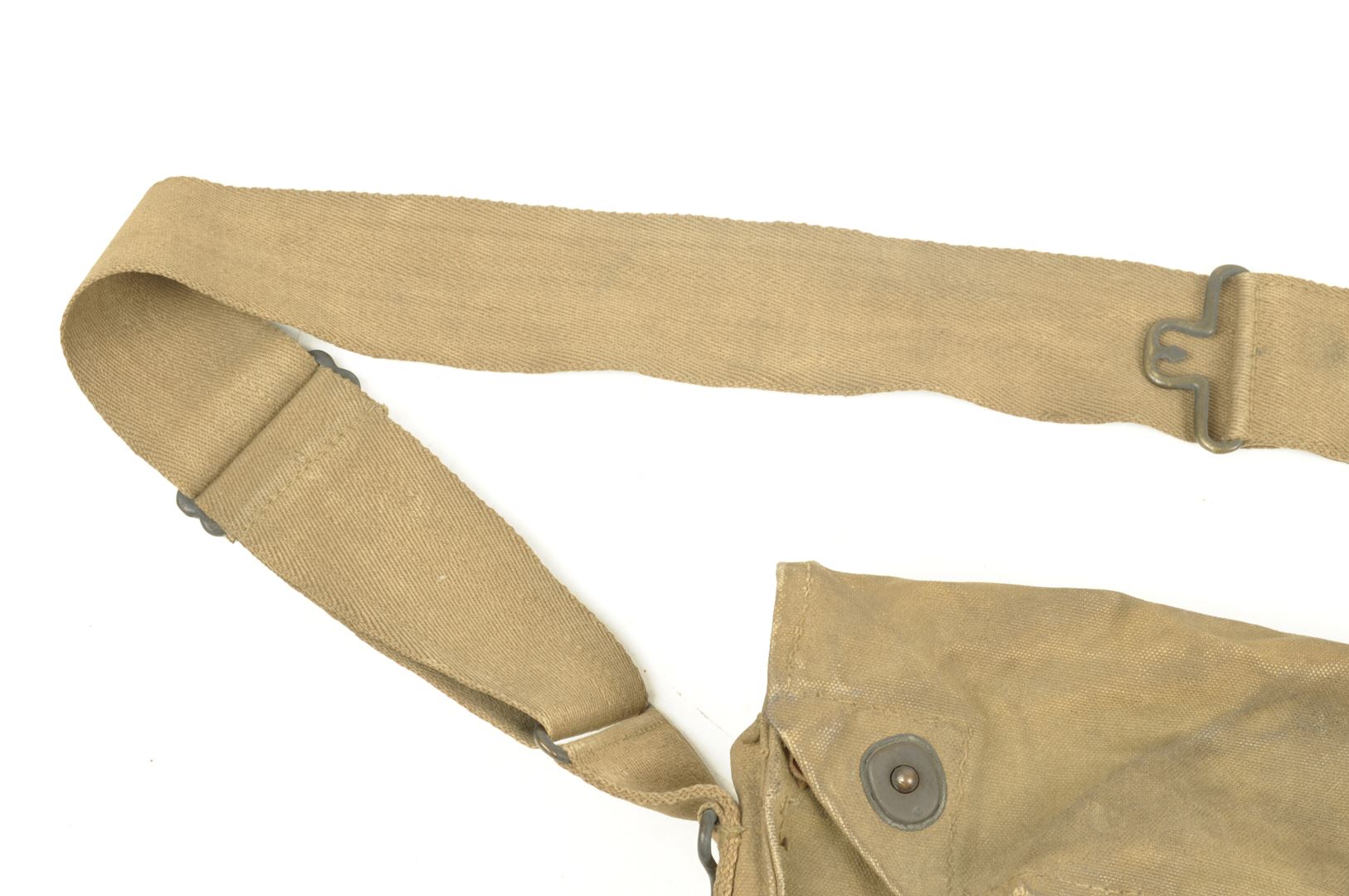 Sacoche Masque à Gaz US nominative et identifiée / 330th Field Artillery Regiment