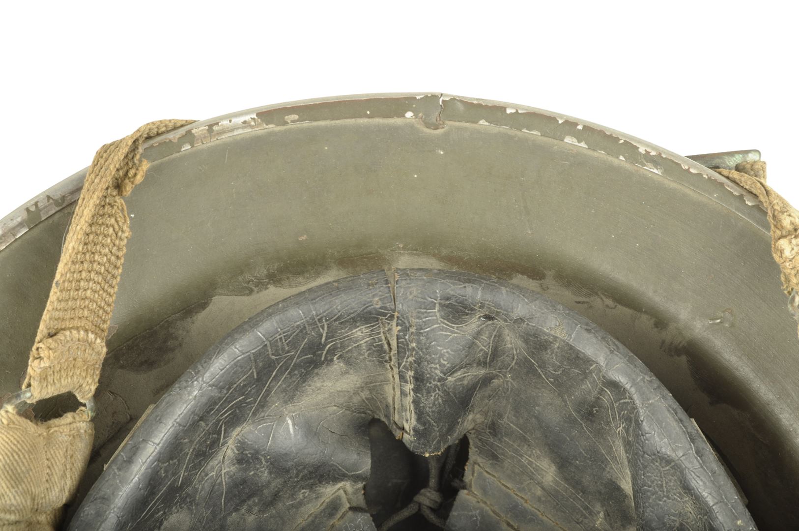 Casque Britannique MKII daté 1940 Nominatif / Pont-Audemer