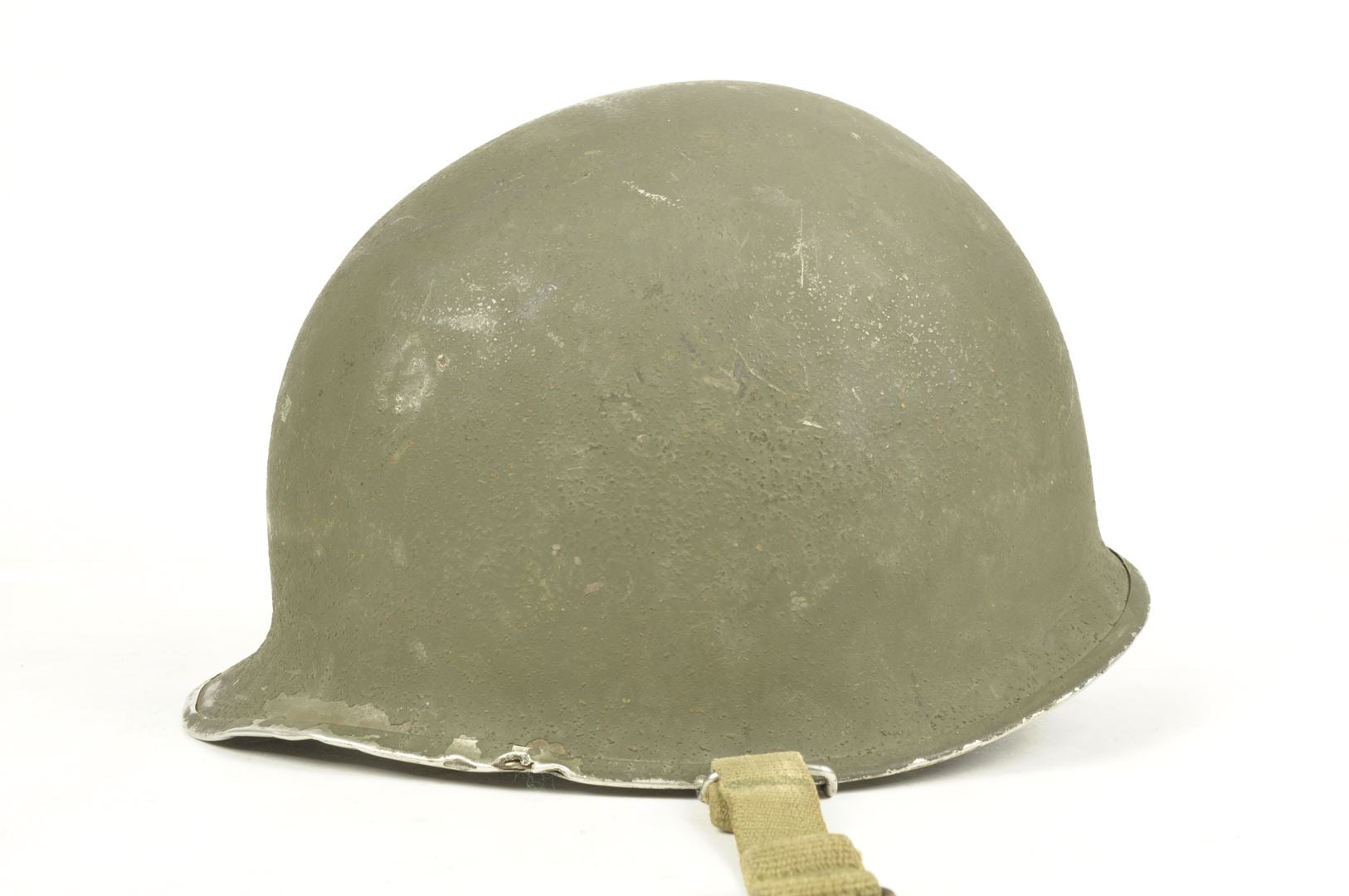 Casque US M1 impacté et son sous casque FIRESTONE nominatif / ARDENNES