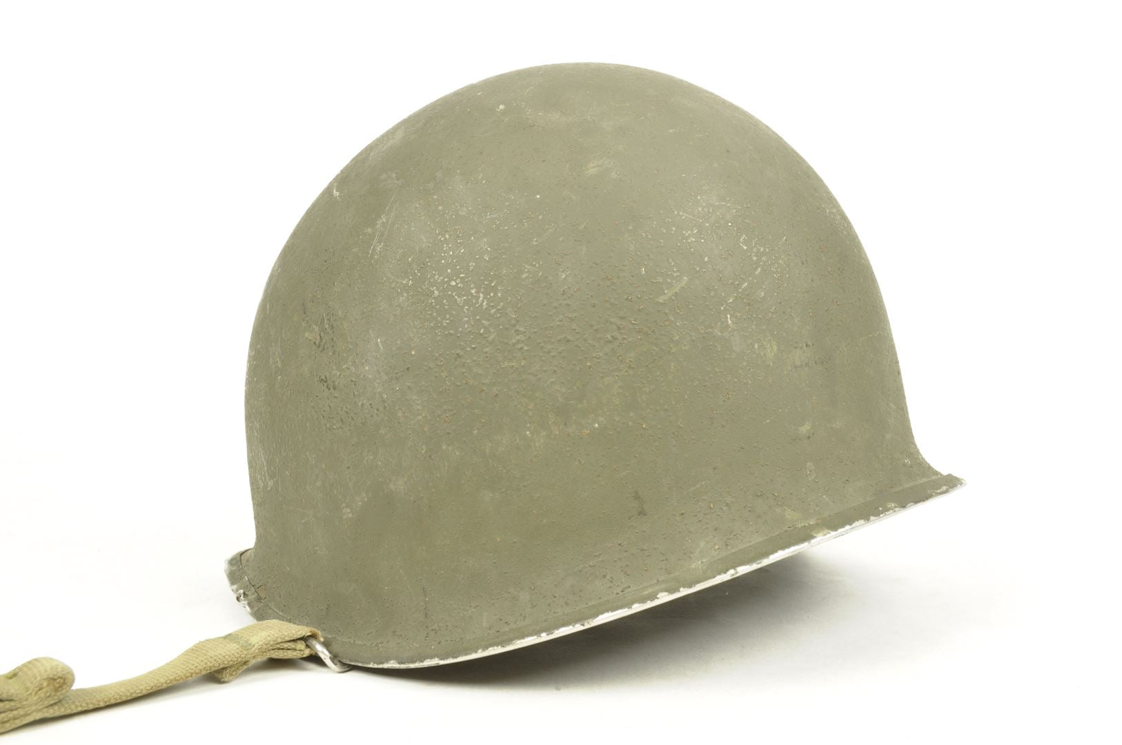Casque US M1 impacté et son sous casque FIRESTONE nominatif / ARDENNES
