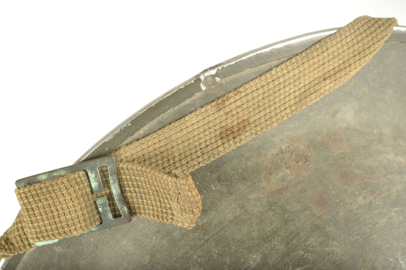 Casque Britannique MKII daté 1940 Nominatif / Pont-Audemer